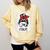 Bleached Tia Life Soccer Messy Bun Baseball Game Day Comfort Colors Sweatshirt Blue Spruce