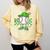 Boys St Patricks Day Baseball Player Pitcher Coach Kids Comfort Colors Sweatshirt Blue Spruce