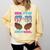 Bruh Its My 67 33 Day Of School Baseball Boys Kids 100th Day Comfort Colors Sweatshirt Blue Spruce