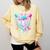 Bunny Baseball Hat With Ice Cream Easter Day Boys Kids Girls Comfort Colors Sweatshirt Blue Spruce