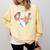 Cute Baseball Mom Heart Mother's Day Sport Mama Mom Life Comfort Colors Sweatshirt Blue Spruce