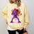 Drip Skeleton Batting Baseball Halloween Comfort Colors Sweatshirt Blue Spruce