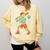 Halloween Baseball Skeleton Ice Cream Drip Baseball Boys Kid Comfort Colors Sweatshirt Blue Spruce