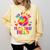 My Heart Is On That Field Cute Baseball Mom Women Comfort Colors Sweatshirt Blue Spruce