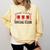 Home Plate Social Club Softball Season Baseball Mom Comfort Colors Sweatshirt Blue Spruce