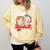 Hot Mess Always Stressed Baseball Mom Comfort Colors Sweatshirt Blue Spruce