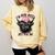 I'm Head Heffa Just Ask Me Bossy Highland Cow Baseball Cap Comfort Colors Sweatshirt Blue Spruce