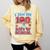 I Just Hit 100 Days Of School Baseball 100th Day Boys Kids Comfort Colors Sweatshirt Blue Spruce