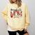 Leopard Baseball Mom Game Day Vibes Mother's Day Comfort Colors Sweatshirt Blue Spruce