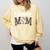 Leopard Baseball Mom Baseball Mama Retro Cute Mother's Day Comfort Colors Sweatshirt Blue Spruce Leopard Baseball Mom Baseball Mama Retro Cute Mother's Day Comfort Colors Sweatshirt Blue Spruce