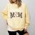 Leopard Baseball Mom Matching Baseball Mama Family Matching Premium Comfort Colors Sweatshirt Blue Spruce