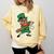 Leprechaun Baseball St Patricks Day Saint Pattys Men Boys Comfort Colors Sweatshirt Blue Spruce