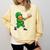 Leprechaun Playing Baseball St Patricks Day Men Boys Kids Comfort Colors Sweatshirt Blue Spruce