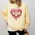 Melting Baseball Drip Heart Softball Player Lover Ice Cream Comfort Colors Sweatshirt Blue Spruce