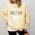Proud Mom Of a 2024 Senior Class Of 2024 Baseball Mom Comfort Colors Sweatshirt Blue Spruce