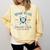Spring 2024 Season Cute Baseball Mom Home Plate Social Club Comfort Colors Sweatshirt Blue Spruce