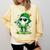 St Patrick Day Baseball Drip Ice Cream Men Boys Kids Comfort Colors Sweatshirt Blue Spruce