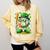 St Patricks Day Baseball Ice Cream Baseball Player Cartoon Comfort Colors Sweatshirt Blue Spruce