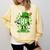 St Patricks Day Shamrock Baseball Drip Icecream Irish Boys Comfort Colors Sweatshirt Blue Spruce