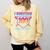 I Survived 100 Days Of School Baseball 100th Day Kids Girls Comfort Colors Sweatshirt Blue Spruce
