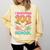 I Survived 100 Days Of School Baseball Ice Cream Drip Comfort Colors Sweatshirt Blue Spruce