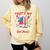 That's My Nephew Out There Baseball Cream Drip Crossed Bat Comfort Colors Sweatshirt Blue Spruce