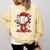 Valentine Baseball Drip Ice Cream Youth Boys Couples Comfort Colors Sweatshirt Blue Spruce