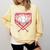 Valentines Baseball Boys Ice Cream Drip Heart Youth Kids Comfort Colors Sweatshirt Blue Spruce