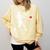 Valentines US Baseball Player Silhouette Heart Comfort Colors Sweatshirt Blue Spruce