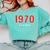 55 Year Old 1970 Classic Baseball Fan 55th Birthday Comfort Colors Sweatshirt Butter