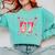 6 7 Melting Number Arrow Baseball Drip Valentine's Day Comfort Colors Sweatshirt Butter