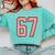 6 7 Number 67 Baseball Meme Tee For Women Comfort Colors Sweatshirt Butter