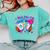 7th Birthday I Was 6 Now I'm 7 Baseball Ice Cream Drip Comfort Colors Sweatshirt Butter