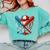 American Baseball Drip Graffiti Ball And Bat Comfort Colors Sweatshirt Butter