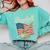 American Flag Baseball Player Bat Fan Catcher Pitcher USA Comfort Colors Sweatshirt Butter