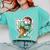 Baseball Boys Ice Cream Drip Baseball Boys Youth Mint Choco Comfort Colors Sweatshirt Butter