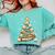 Baseball Christmas Tree Light Xmas Baseball Comfort Colors Sweatshirt Butter