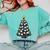 Baseball Christmas Tree Men Boys Youth Santa Sports Comfort Colors Sweatshirt Butter