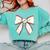 Baseball Coquette Bow Cute Baseball Game Comfort Colors Sweatshirt Butter Baseball Coquette Bow Cute Baseball Game Comfort Colors Sweatshirt Butter