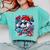 Baseball Drip Icecream Heart Valentine Day Boys Kids Red Comfort Colors Sweatshirt Butter