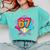 Baseball Drip Jersey Number 67 For Players & 67th Birthday Comfort Colors Sweatshirt Butter