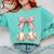 Baseball Girls Women Coquette Pink Bow Baseball Comfort Colors Sweatshirt Butter Baseball Girls Women Coquette Pink Bow Baseball Comfort Colors Sweatshirt Butter