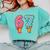 Baseball Ice Cream Drip 6 7 Kids 67 Birthday Comfort Colors Sweatshirt Butter