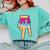 Baseball Ice Cream Drip Home Plate Glove Respect Drip 2 Side Comfort Colors Sweatshirt Butter