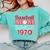 Baseball Mom Since 1970 Comfort Colors Sweatshirt Butter