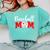 Baseball Mom Cute Letter Print Women Cute Mother's Day Comfort Colors Sweatshirt Butter