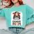 Baseball Mom Game Day Messy Bun Leopard Mother's Day Comfort Colors Sweatshirt Butter