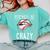Baseball Mom Pitches Be Crazy Lips Premium Comfort Colors Sweatshirt Butter