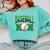 Baseball Mom Sports Green Comfort Colors Sweatshirt Butter