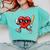 Baseball Valentines Day Heart Boys Sports Love Comfort Colors Sweatshirt Butter
